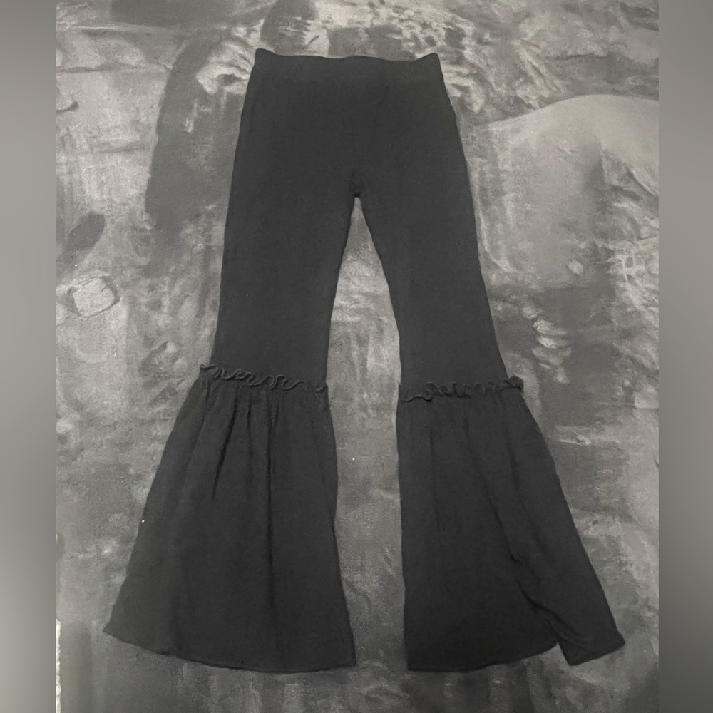 Girls flare bottom pants.